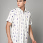 Valbone Men's Abstract Printed Giza Cotton Casual Shirt