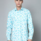 Valbone Men's Printed Giza Cotton Casual Shirt