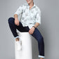 Valbone Men's Leaf Printed Giza Cotton Casual Shirt