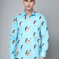 Valbone Men's Printed Giza Cotton Casual Shirt
