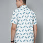 Valbone Men's Leaf Printed Giza Cotton Casual Shirt