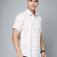 Valbone Men's Geometrical Printed Giza Cotton Casual Shirt