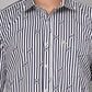 Valbone Men's Geometrical Printed Giza Cotton Casual Shirt