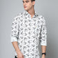 Valbone Men's Geometrical Printed Giza Cotton Casual Shirt