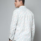 Valbone Men's Geometrical Printed Giza Cotton Casual Shirt