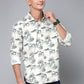 Valbone Men Texture Printed Giza Cotton Casual Shirt