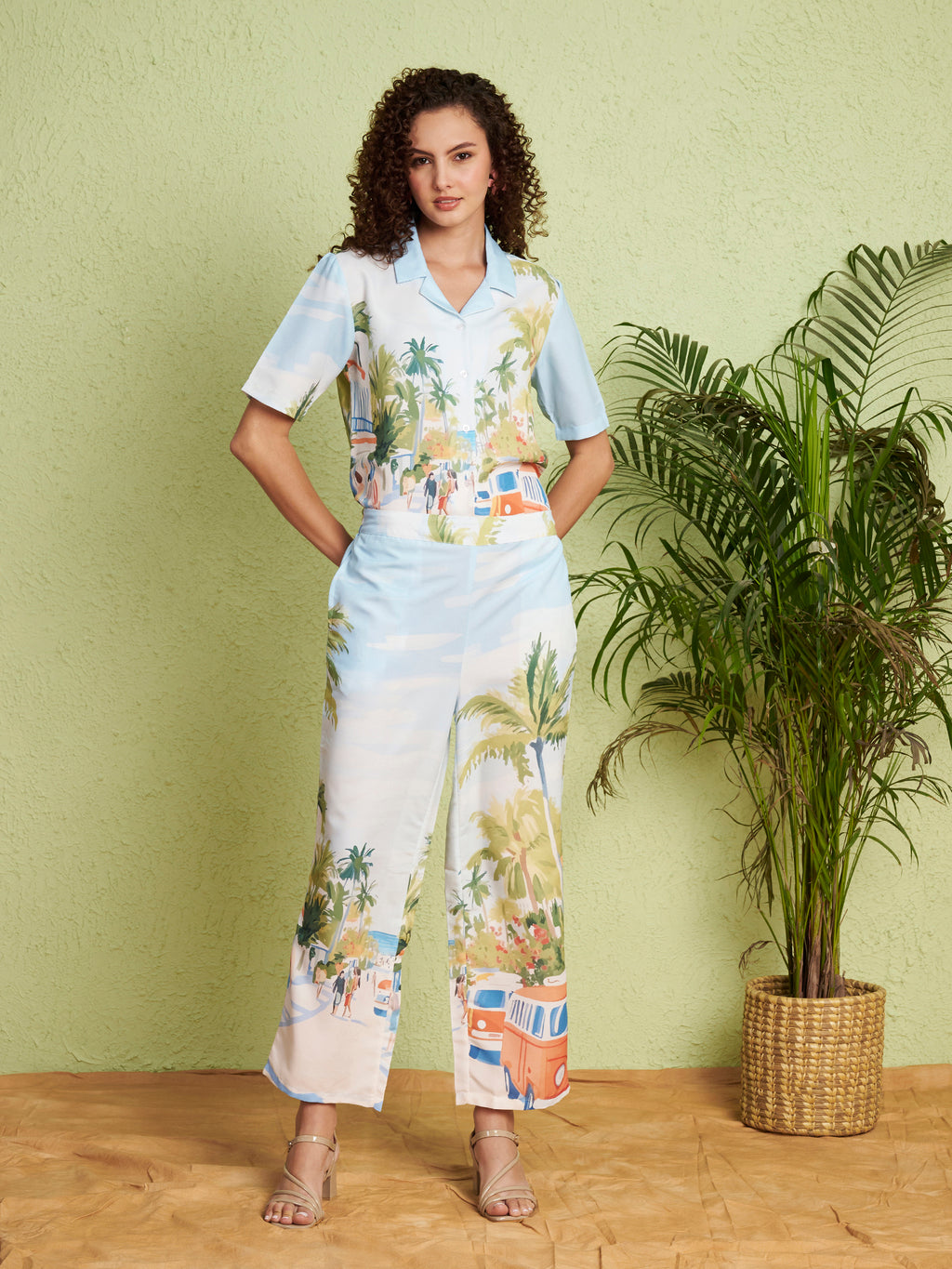 Women's Scenic Print Co-Ord Set