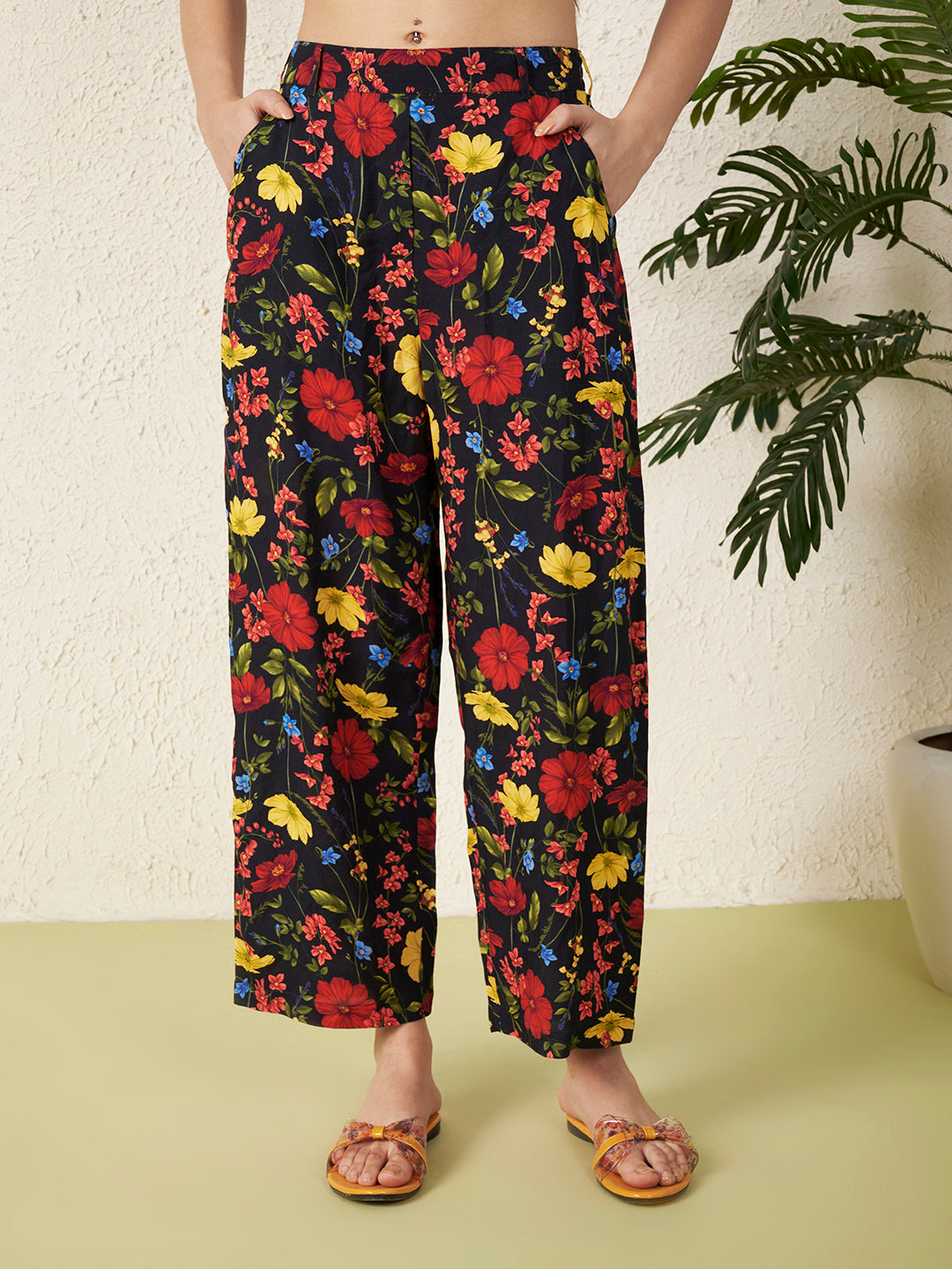 Women’s Black Floral Co-ord Set
