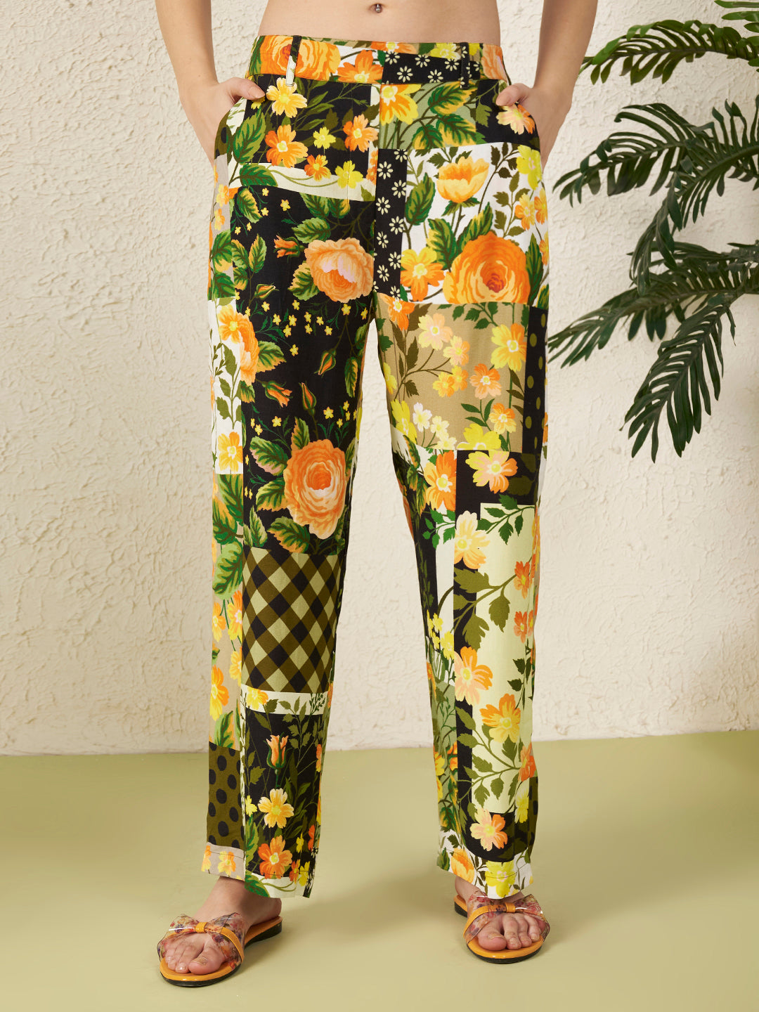 Women’s Yellow Floral motifs Co-ord Set