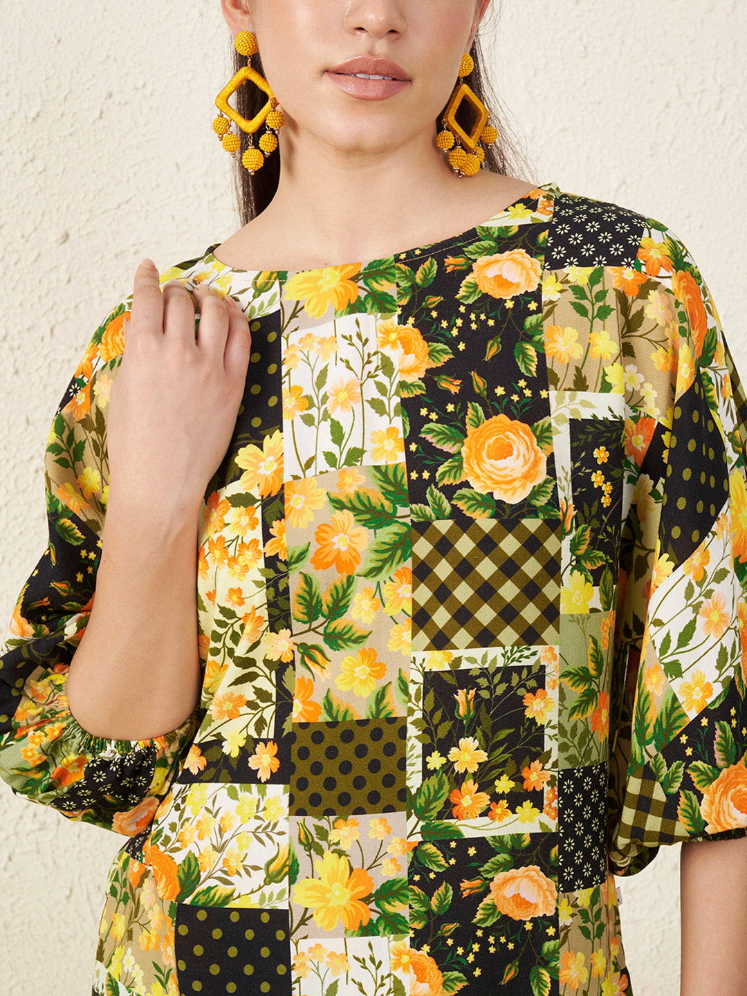 Women’s Yellow Floral motifs Co-ord Set