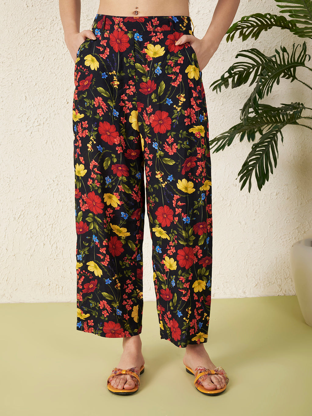 Black Floral  Co-ord Set