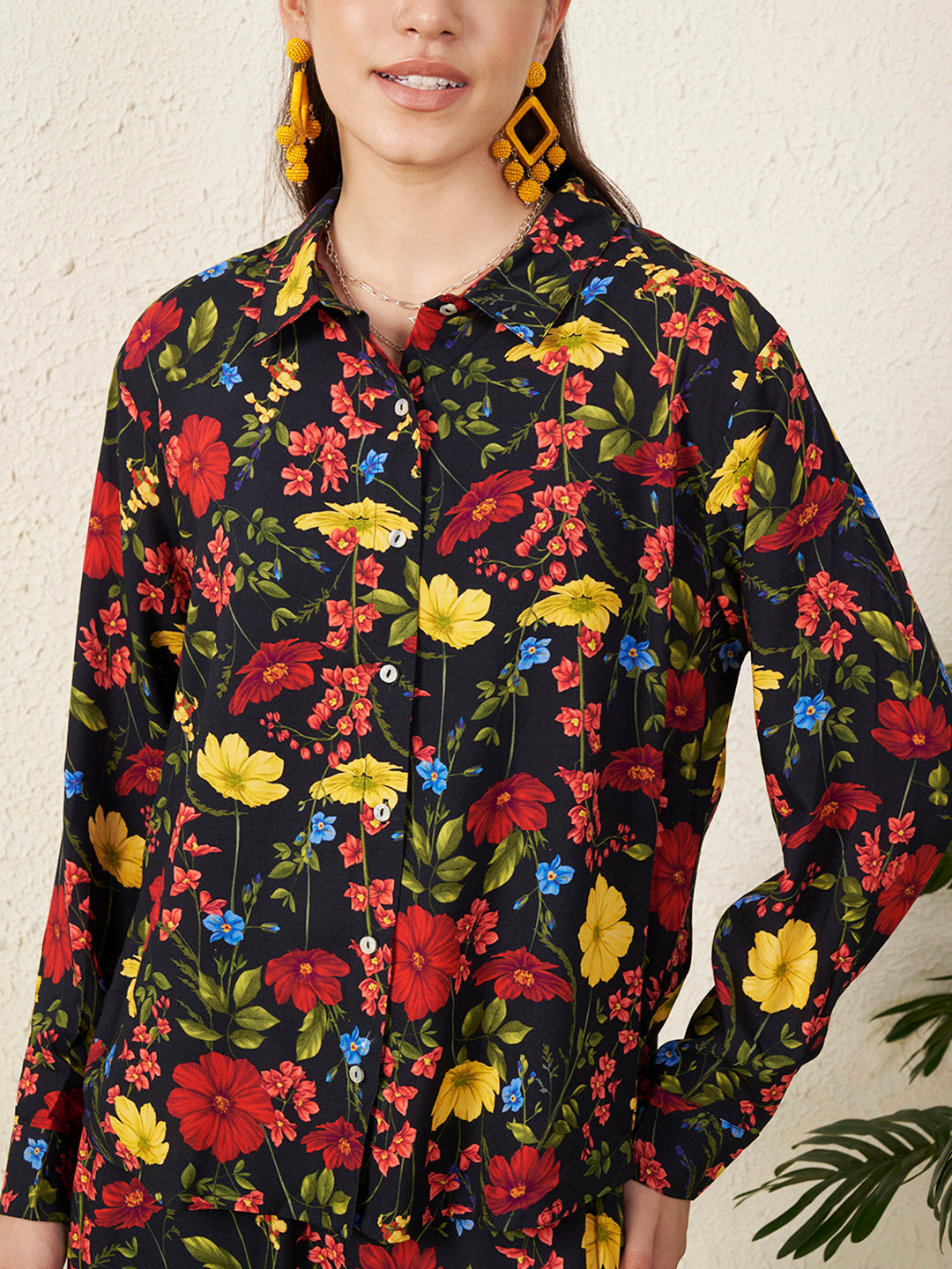 Floral Abstract Print Co-ord Set