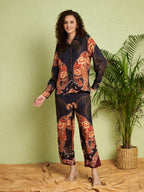 Women's Abstract Floral Print Co-Ord Set