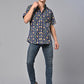 Valbone Men Printed Giza Cotton Casual Shirt