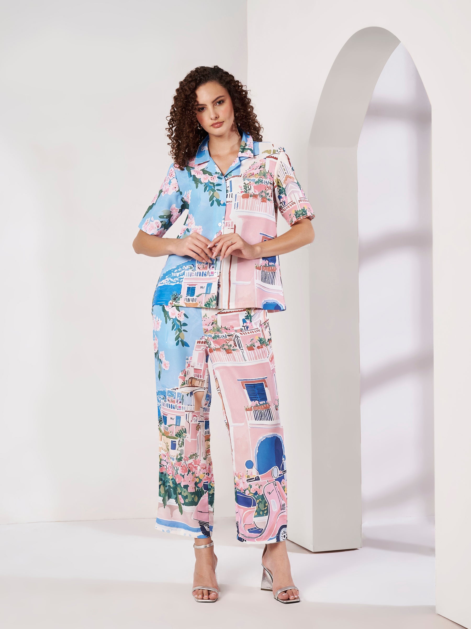 Women's Scenic Print Co-Ord Set