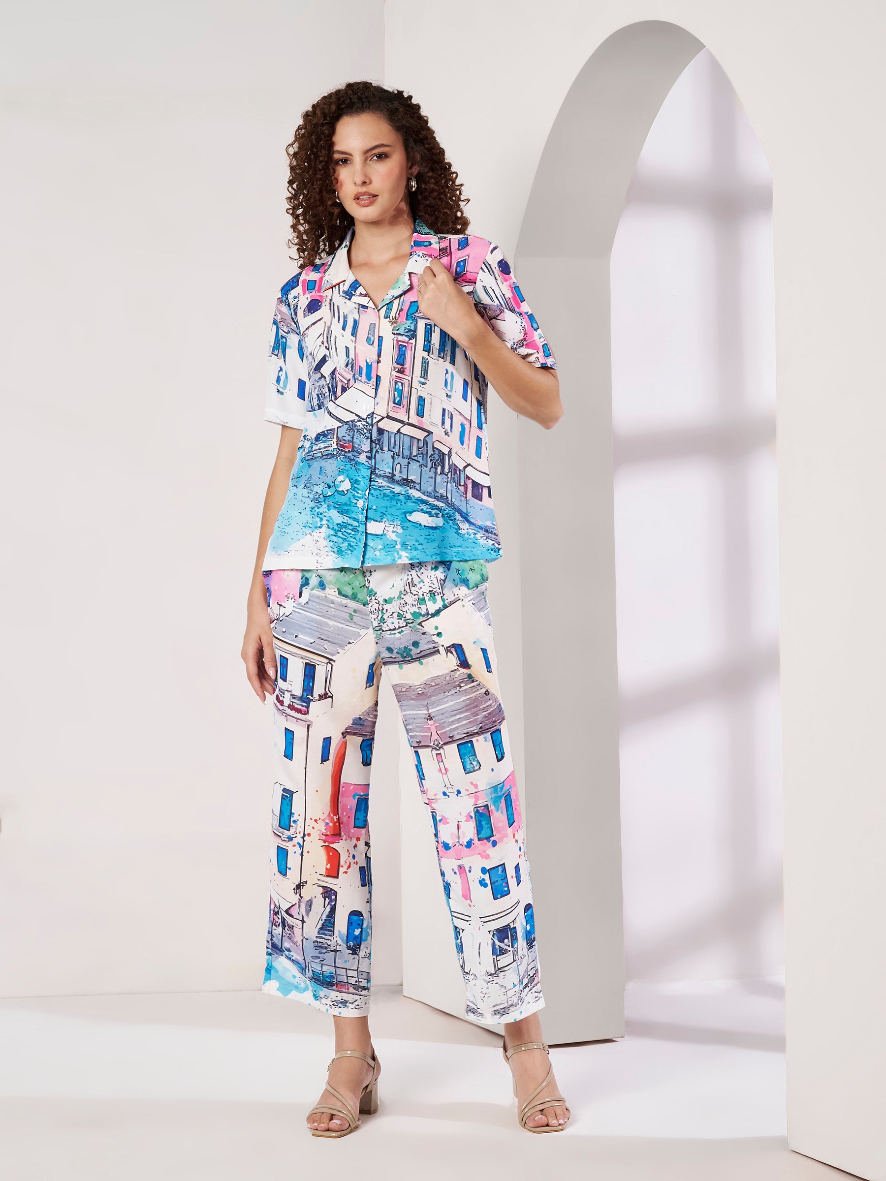 Women's Scenic Print Co-Ord Set