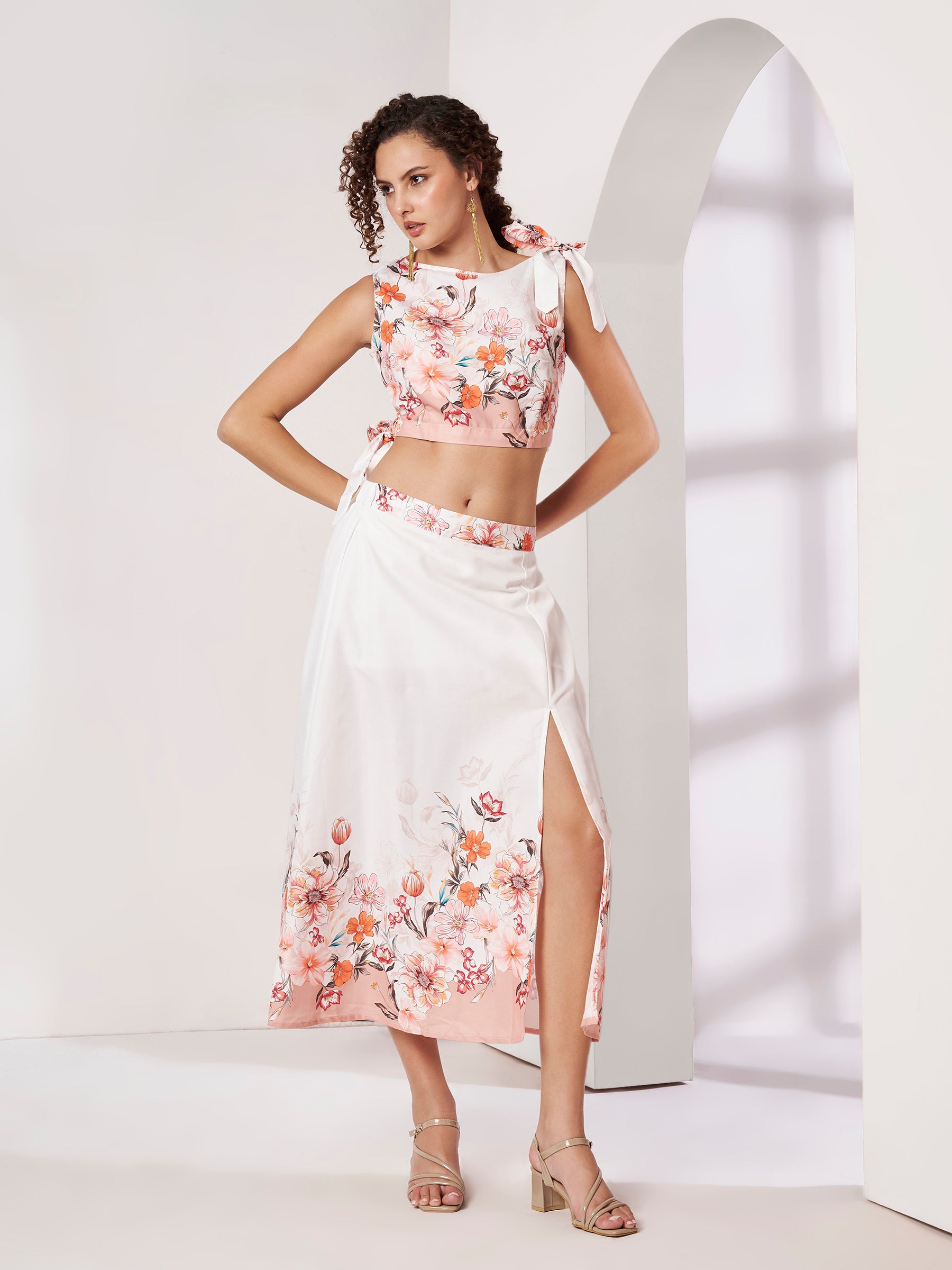 Women's Tropical Print Co-Ord Set