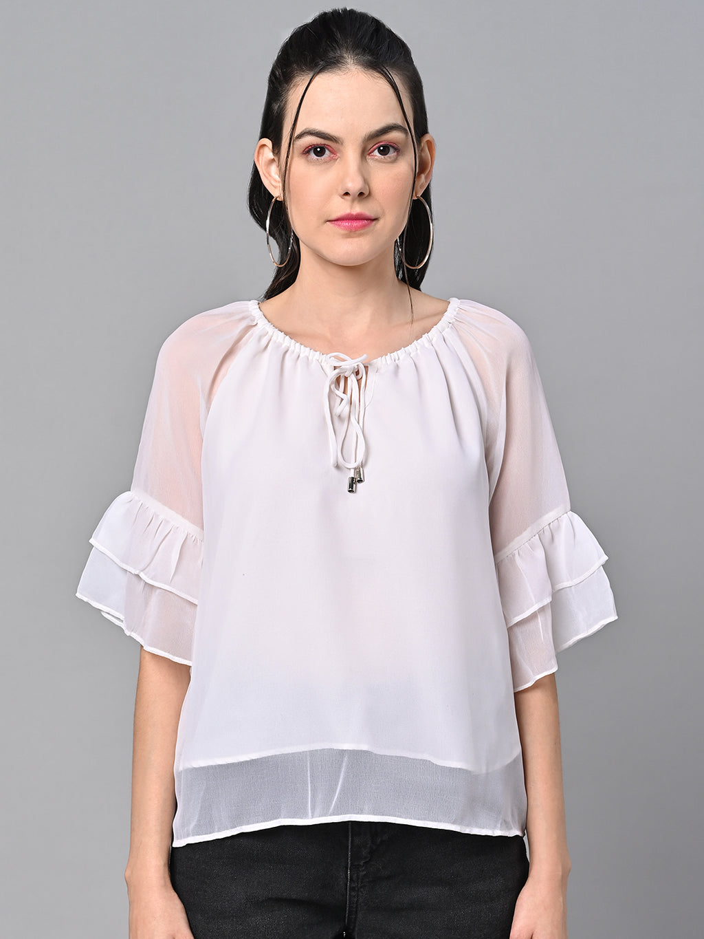 White Color Solid Top