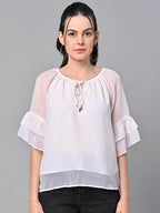 White Color Solid Top