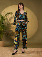 Black Bohemian Printed Co-Ord Set