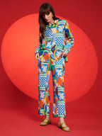 Multicolor Graphic Print Co-Ord Set