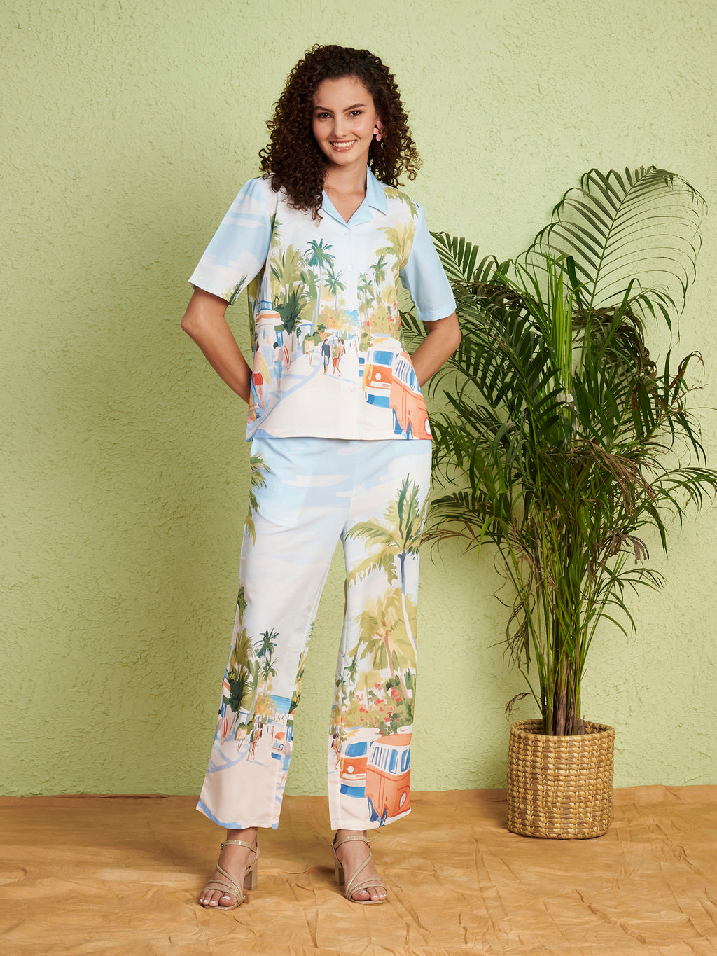 Women's Scenic Print Co-Ord Set