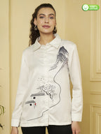 Abstract Landscape Printed Shirt
