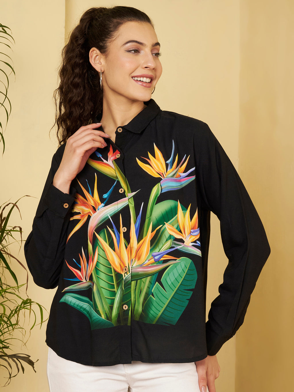 stunning Tropical Print Shirt