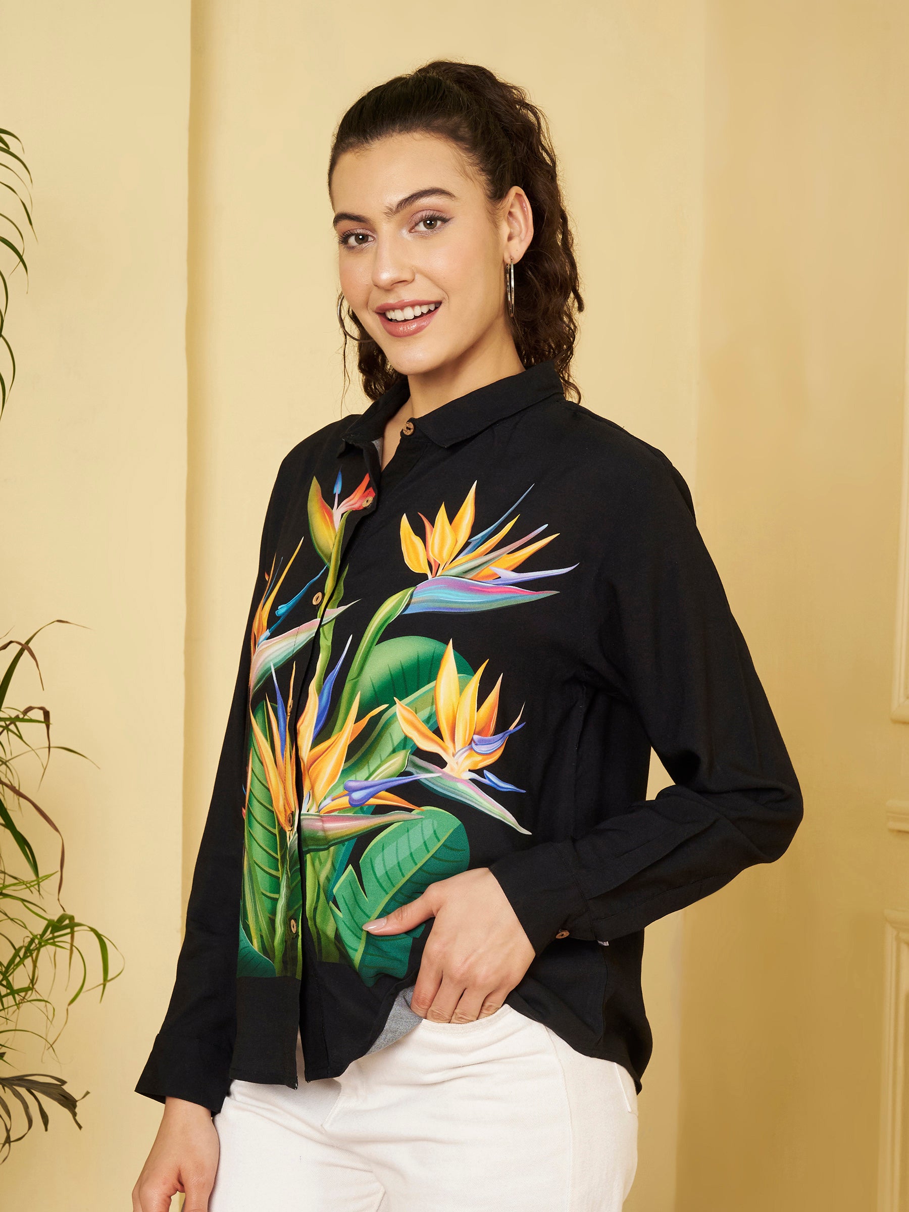 stunning Tropical Print Shirt