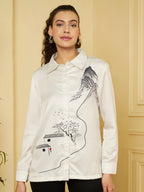 Abstract Landscape Printed Shirt