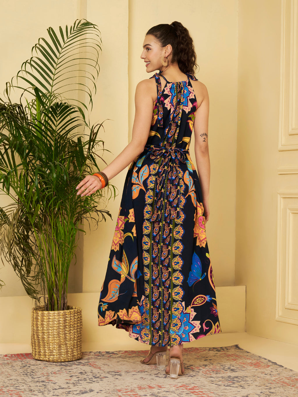 Halter Neck Maxi Dress