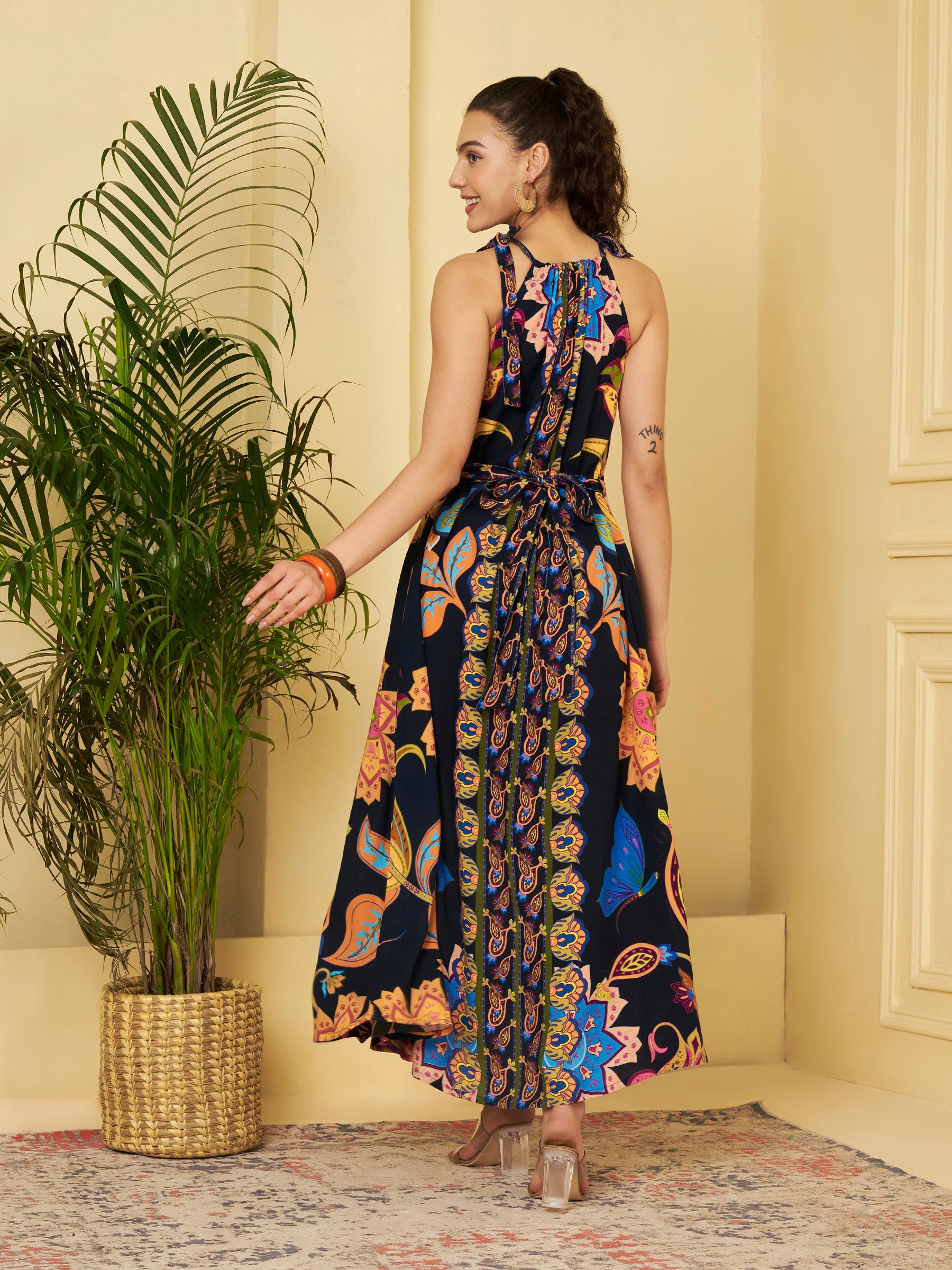 Halter Neck Maxi Dress