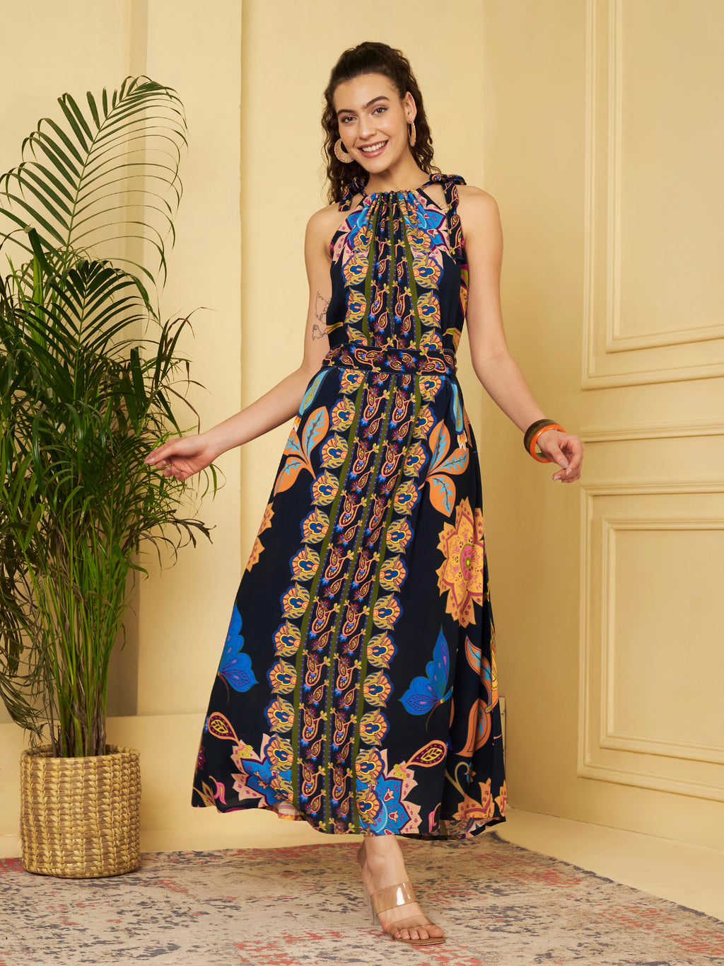 Halter Neck Maxi Dress