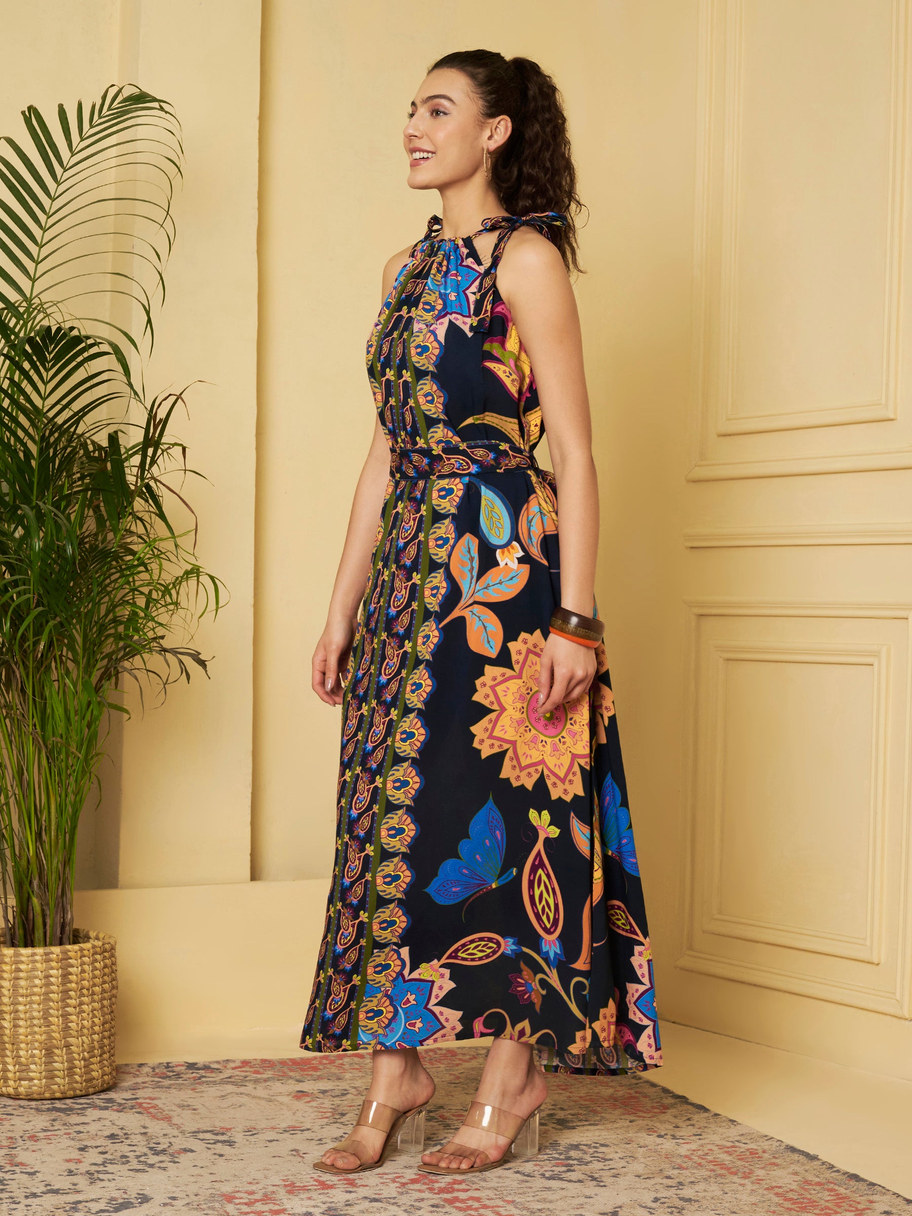 Halter Neck Maxi Dress