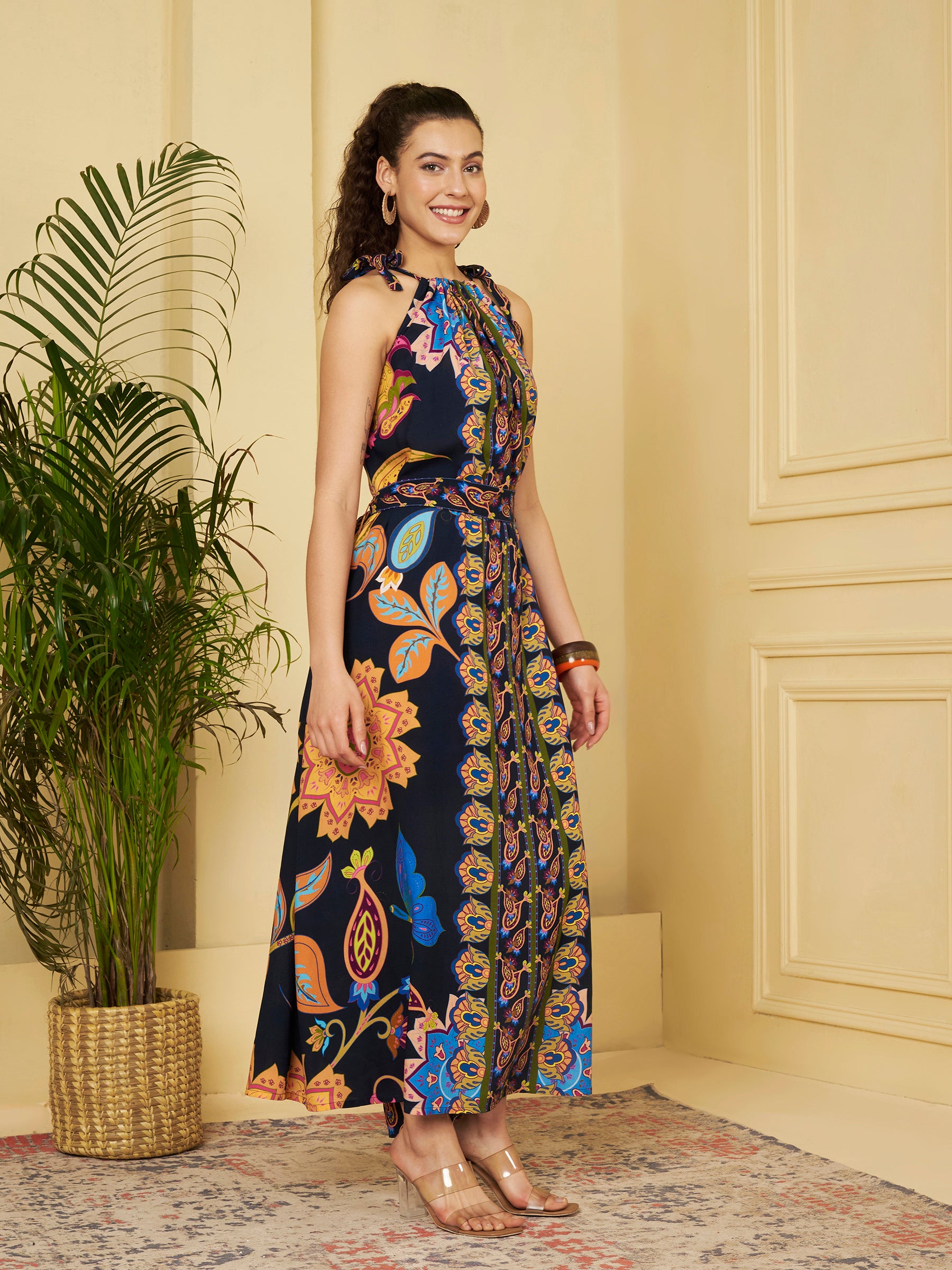 Halter Neck Maxi Dress