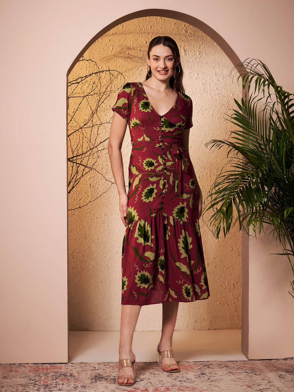 Button-Down Midi Dress
