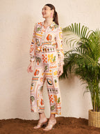 Multicolor Abstract Printed Jumpsuit