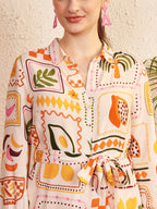 Multicolor Abstract Printed Jumpsuit