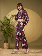 Wine Print Statement Co-Ord Set