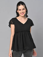 Georgette Solid Tops