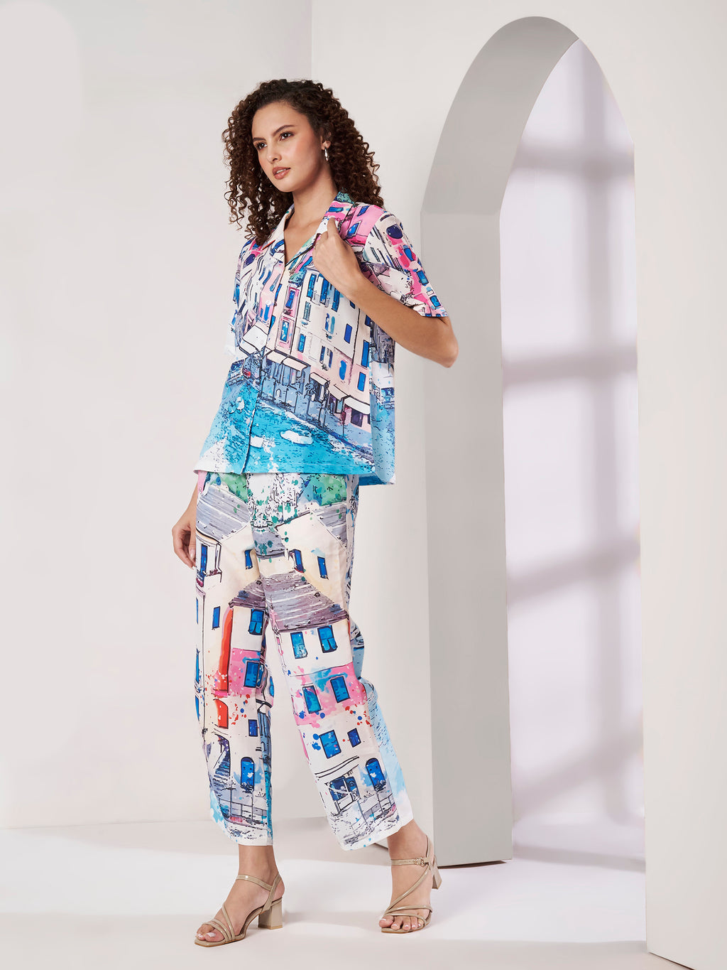 Women's Scenic Print Co-Ord Set