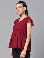 Georgette Solid Tops