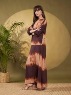 Mocha Tie-Dye Maxi Co-Ord Set