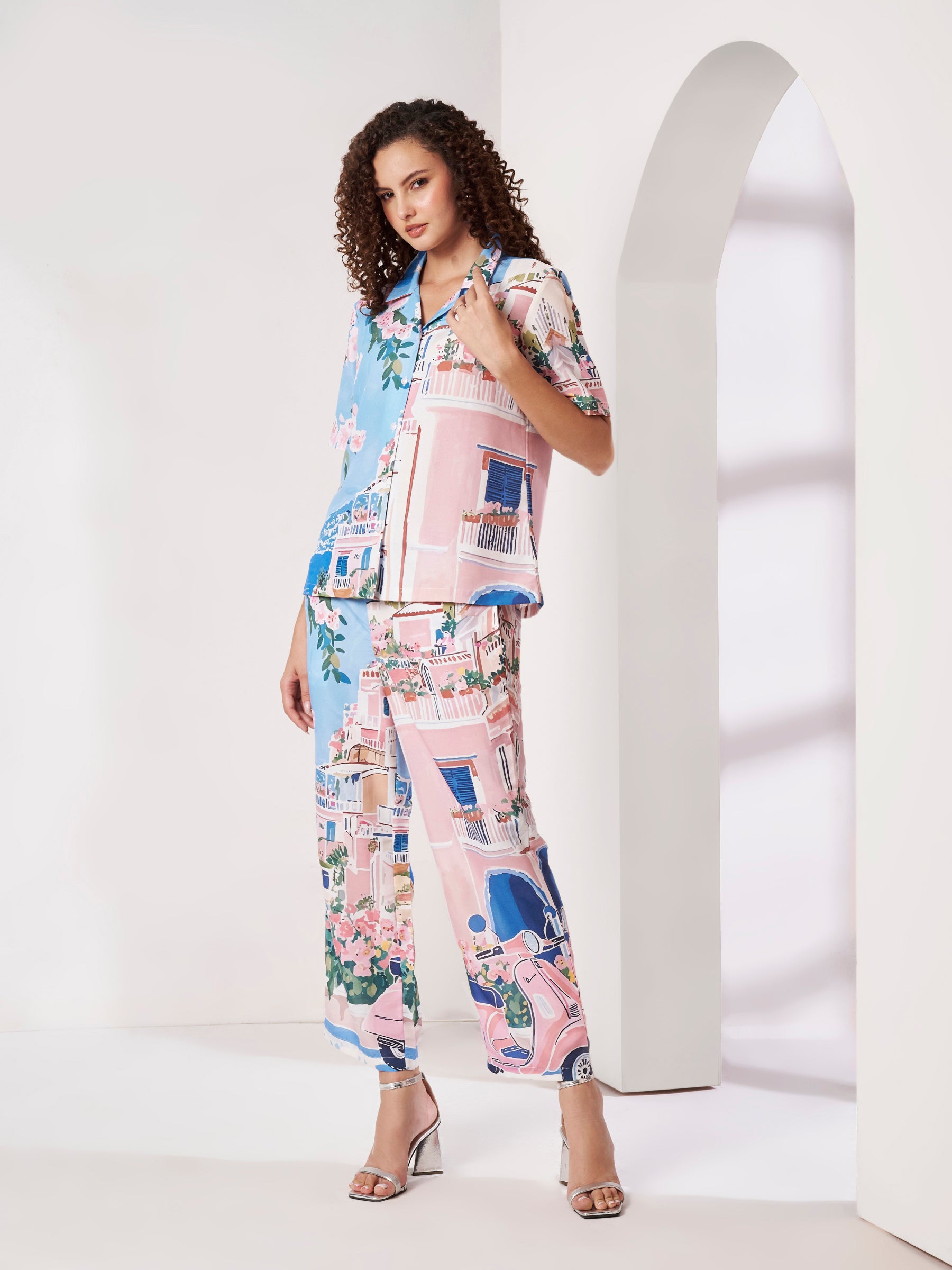Women's Scenic Print Co-Ord Set