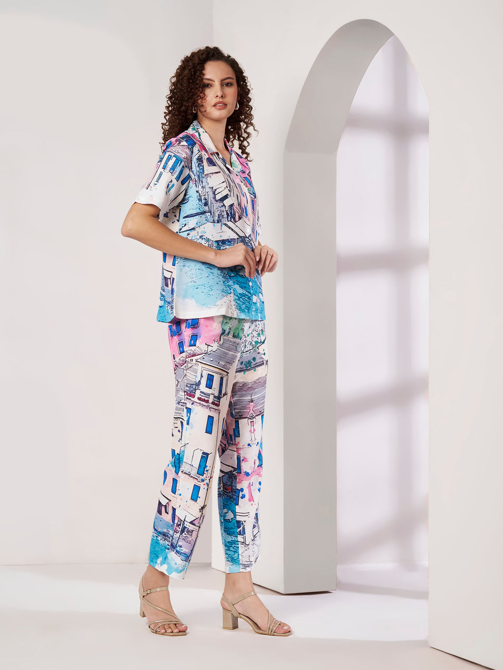Women's Scenic Print Co-Ord Set
