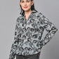Valbone Women’s Grey Modal Silk Printed Shirt