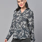 Valbone Women’s Grey Modal Silk Printed Shirt