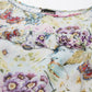 Valbone Women’s White Georgette Floral Printed Dress 3/4 Sleeves