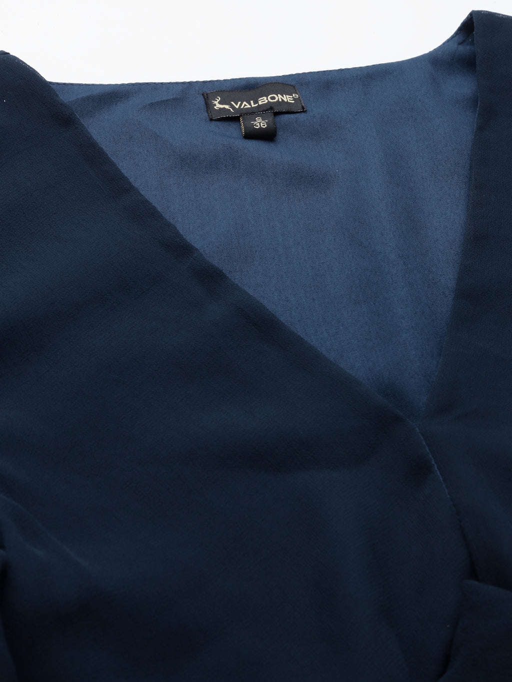 Blue Georgette Solid  Dress