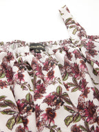 Maroon Viscose Print Dress